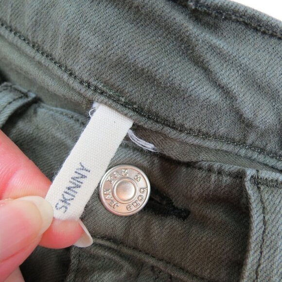 RAG & BONE Women's Green Mid Rise The Skinny Jeans in Distressed Fatigue 26 - Picture 8 of 10